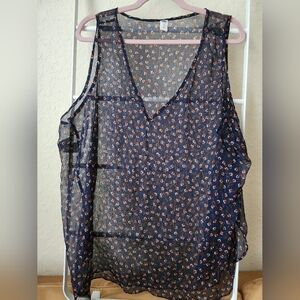 Old Navy Sheer V Neck Tank XXL